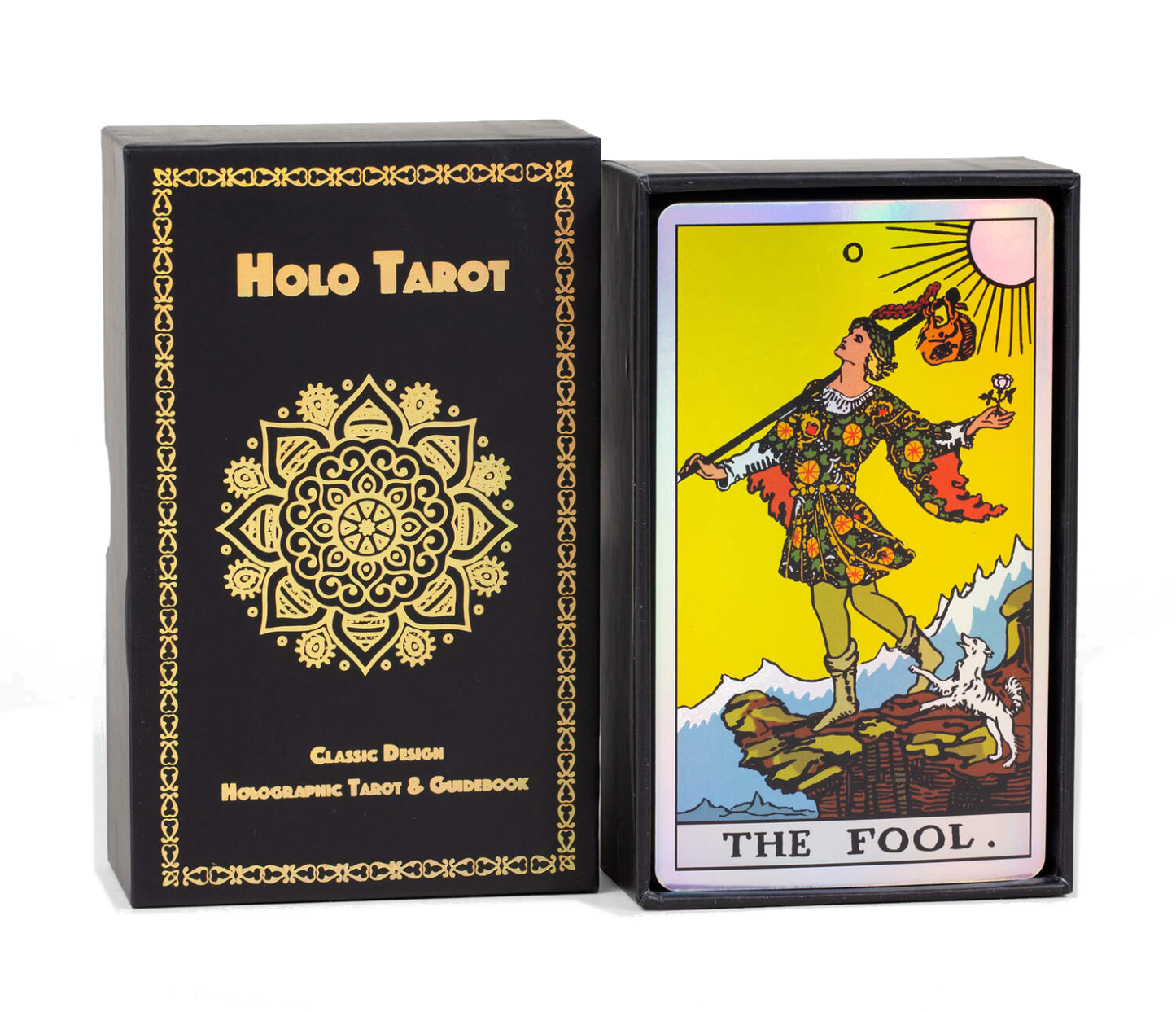 Holo Tarot: Holographic (Foil) Tarot Deck with Guide